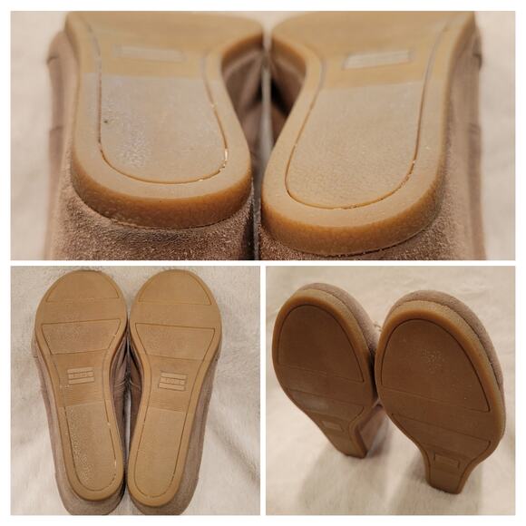 TOMS Womens Desert Wedge Suede Taupe Ankle High Heel Bootie✨️9.5 - Picture 7 of 16